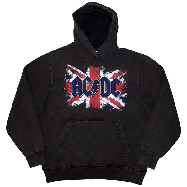 AC/DC | Official Band Hoodie | Flag (Wash Collection)