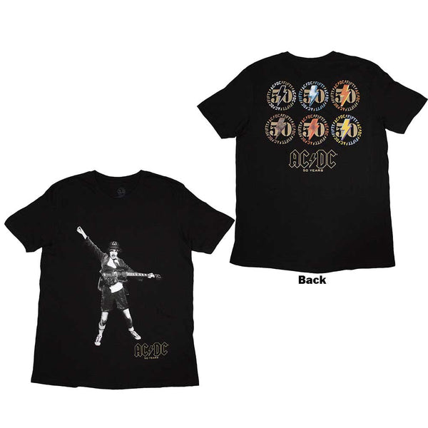 AC/DC | Official Band T-Shirt | Emblems (Back Print)