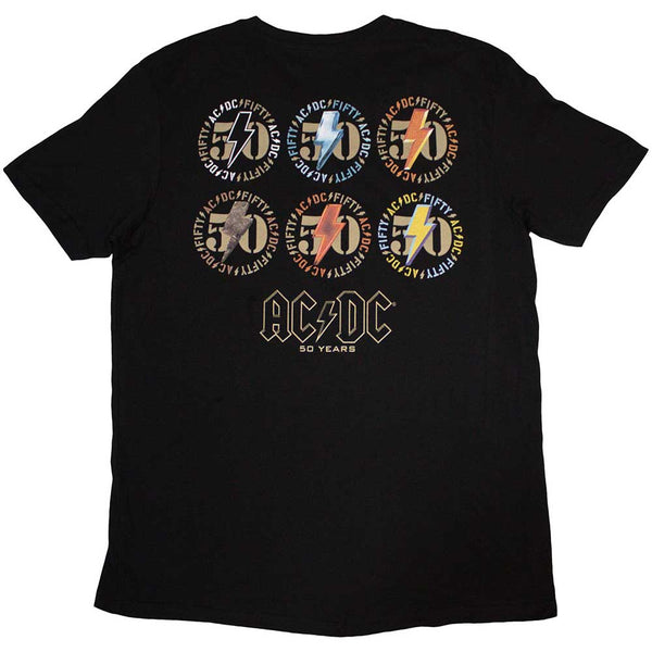 AC/DC | Official Band T-Shirt | Emblems (Back Print)