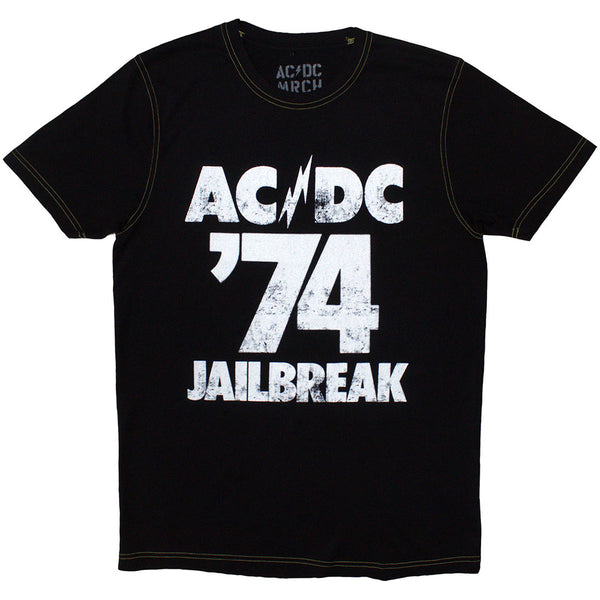 AC/DC | Official Band T-Shirt | 74 Jailbreak (Back Print & Ex-Tour)