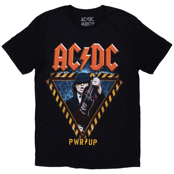 AC/DC | Official Band T-Shirt | Angus Triangle PWR-UP EU Tour '24 (Back Print & Ex-Tour)