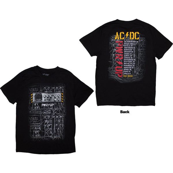 AC/DC | Official Band T-Shirt | Control Wires PWR-UP EU Tour '24 (Back Print & Ex-Tour)