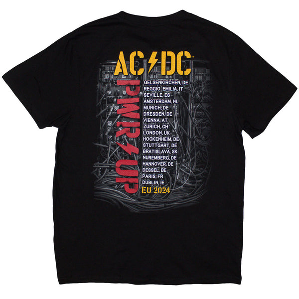 AC/DC | Official Band T-Shirt | Control Wires PWR-UP EU Tour '24 (Back Print & Ex-Tour)