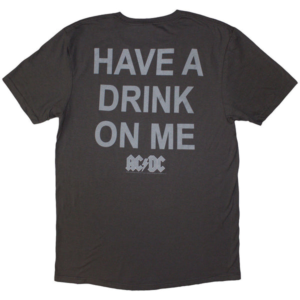AC/DC | Official Band T-Shirt | Have A Drink On Me (Back Print)