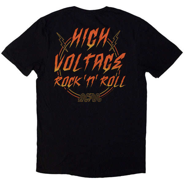AC/DC | Official Band T-Shirt | High Voltage RnR (Back Print)