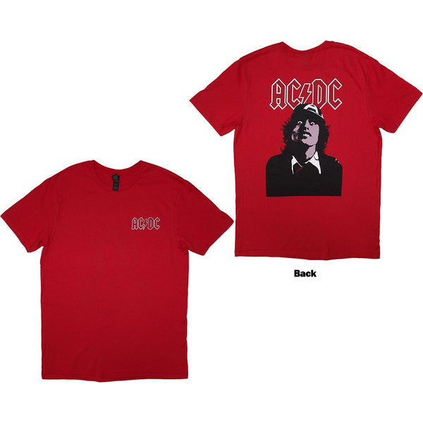AC/DC | Official Band T-Shirt | Mini Logo / Lock Up Your Daughters (Back Print)