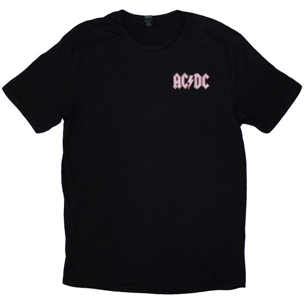 AC/DC | Official Band T-Shirt | Mini Logo / Dirty Deeds (Back Print)