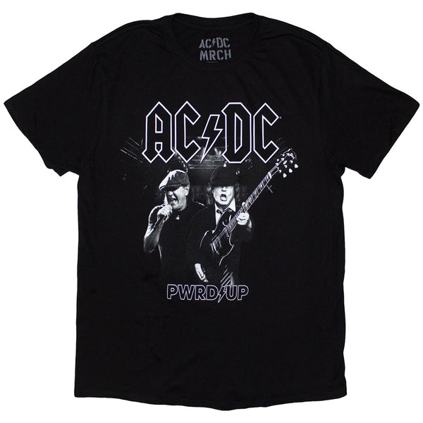 AC/DC | Official Band T-Shirt | PWRD-UP B&W Photo EU Tour '24 (Back Print & Ex-Tour)