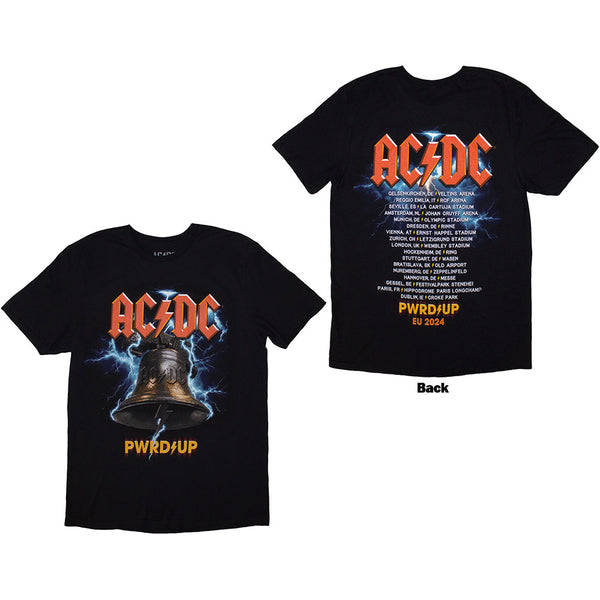 AC/DC | Official Band T-Shirt | PWRD-UP In Rock We Trust (Back Print & Ex-Tour)
