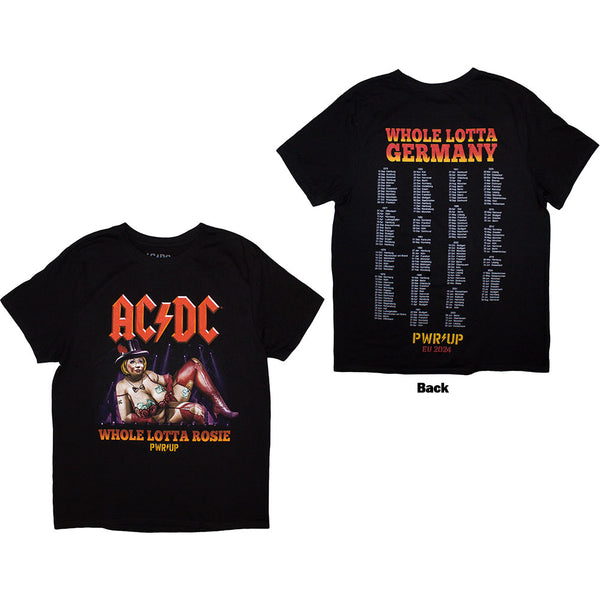 AC/DC | Official Band T-Shirt | Whole Lotta Germany PWR-UP EU Tour '24 (Back Print & Ex-Tour)