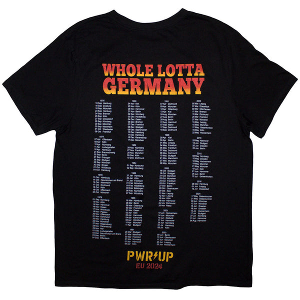 AC/DC | Official Band T-Shirt | Whole Lotta Germany PWR-UP EU Tour '24 (Back Print & Ex-Tour)