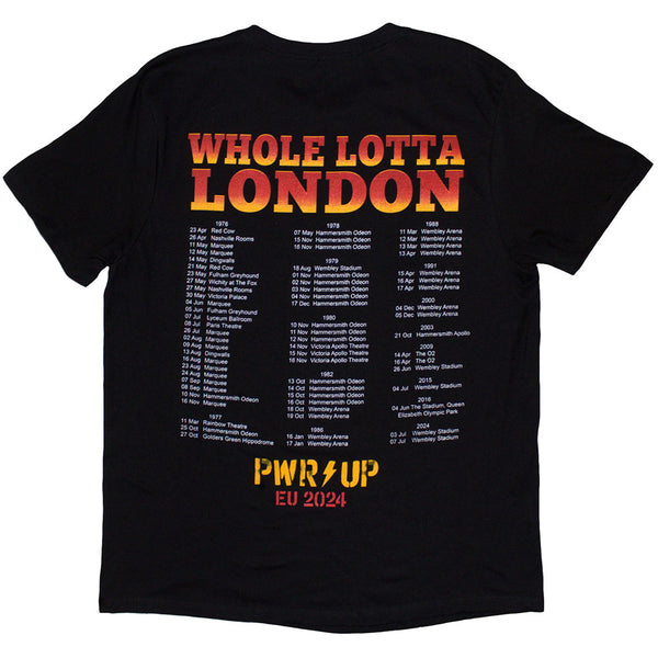 AC/DC | Official Band T-Shirt | Whole Lotta London PWR-UP EU Tour '24 (Back Print & Ex-Tour)