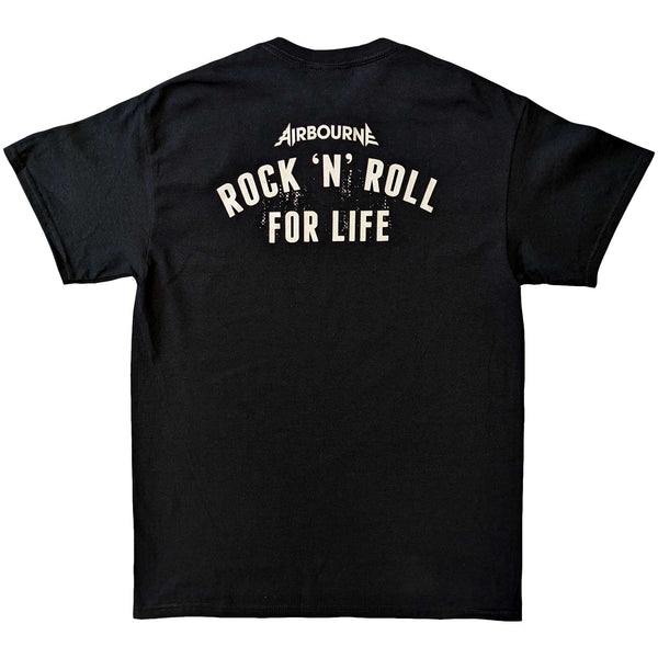 Airbourne | Official Band T-Shirt | R 'n' R Boneshaker (Back Print)