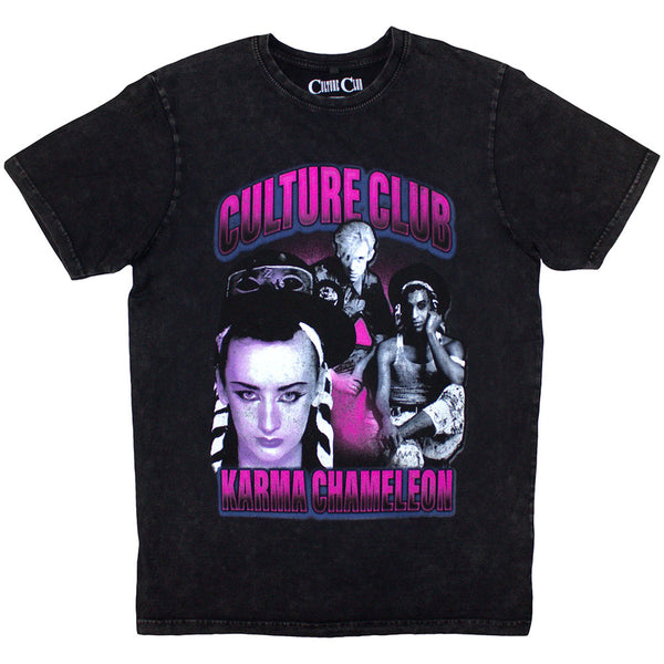Boy George & Culture Club | Official Band Stone Wash T-Shirt | Karma Chameleon
