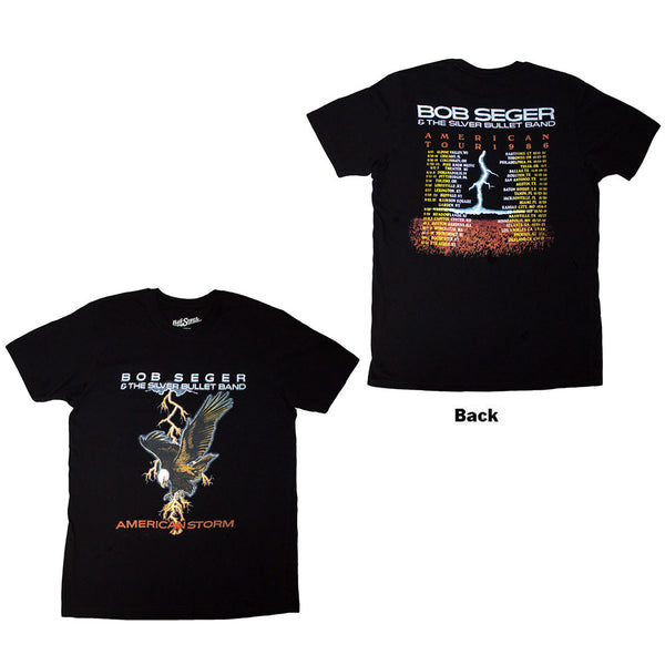 Bob Seger & The Silver Bullet | Official T-Shirt | Tour '86 (Back Print)