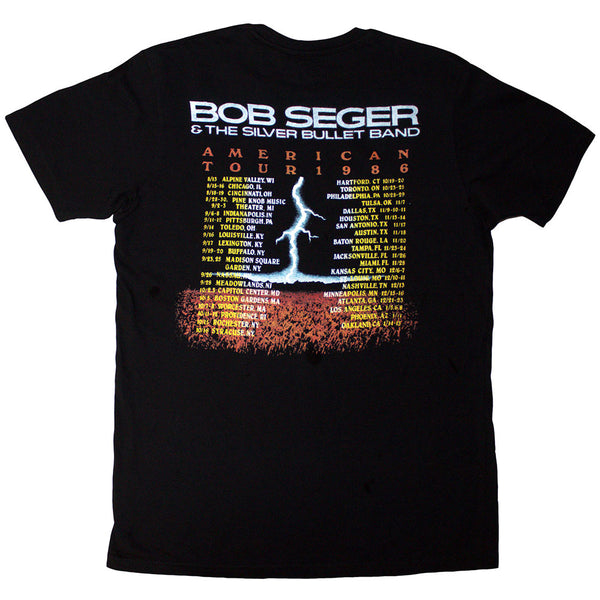Bob Seger & The Silver Bullet | Official T-Shirt | Tour '86 (Back Print)