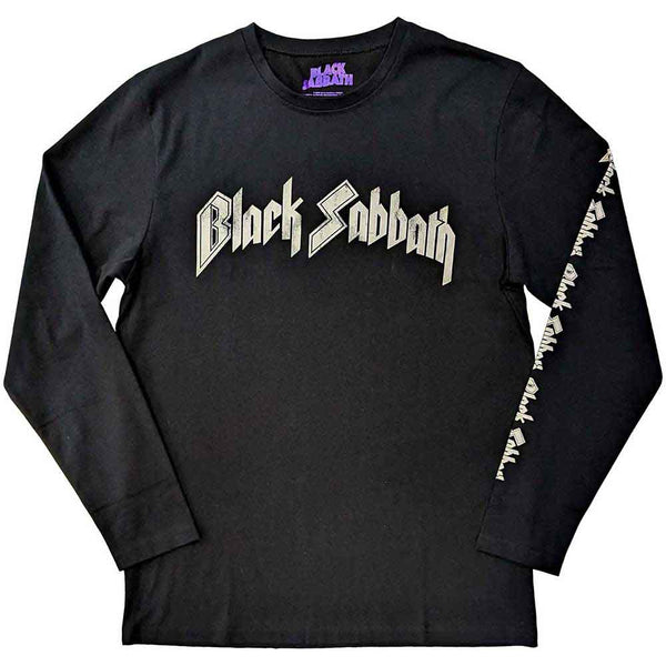 Black Sabbath | Official Band Long Sleeve T-Shirt | The End Mushroom Cloud (Back & Sleeve Print)