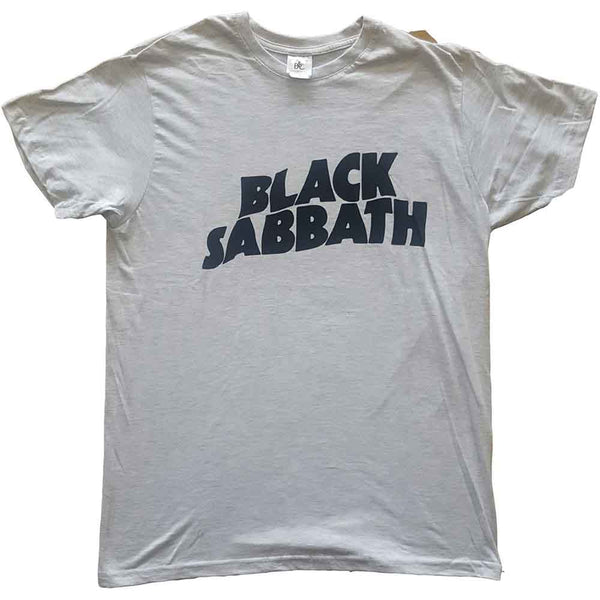 Black Sabbath | Official Band T-Shirt | Black Wavy Logo