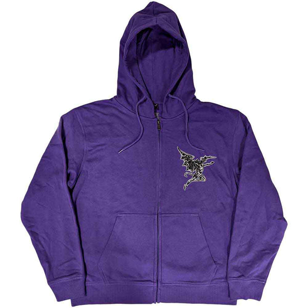 Black Sabbath | Official Band Zipped Hoodie | Henry Pocket Logo (Back Print)