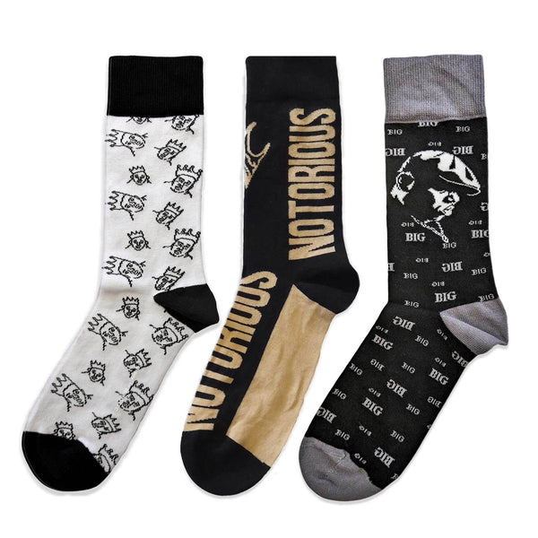 Biggie Smalls Socks 3 Pack - Adult UK 7-11 (EU 41-46, US 8-12)