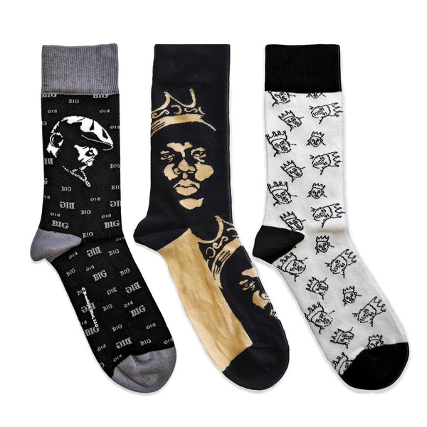 Biggie Smalls Socks 3 Pack - Adult UK 7-11 (EU 41-46, US 8-12)