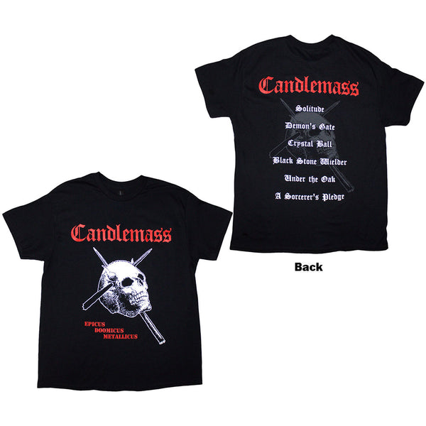 Candlemass | Official T-Shirt | Epicus Doomicus Metallicus (Back Print)