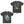 Load image into Gallery viewer, The Cure| Official Band Stone Wash T-Shirt | Beach Party Tour '86 (Charcoal Grey) (Back Print)