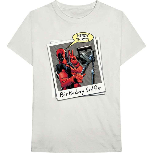 Marvel Comics | Official Film T-Shirt | Deadpool Birthday Selfie