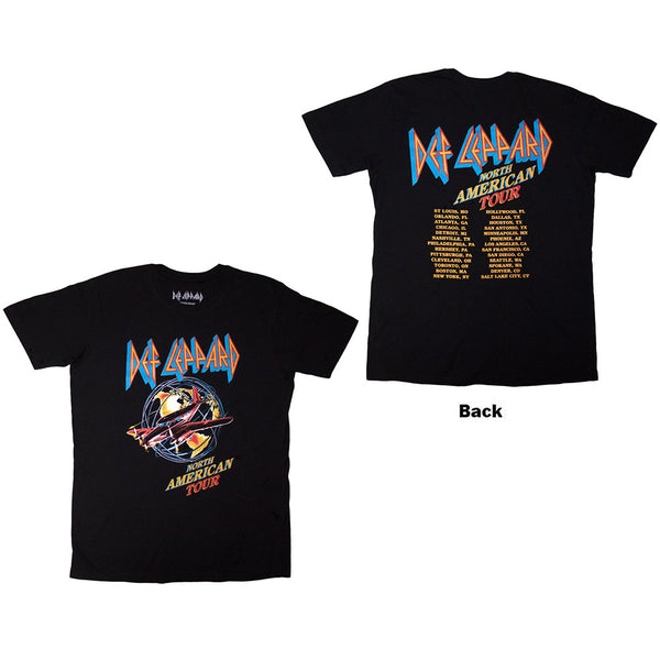 Def Leppard | Official T-Shirt | North American Tour (Back Print)