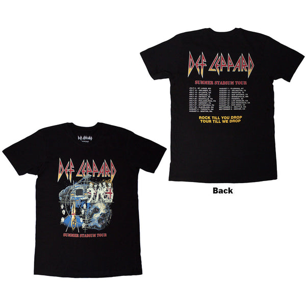 Def Leppard | Official T-Shirt | Summer Stadium Tour (Back Print)
