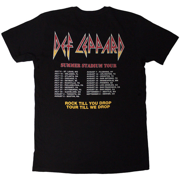 Def Leppard | Official T-Shirt | Summer Stadium Tour (Back Print)