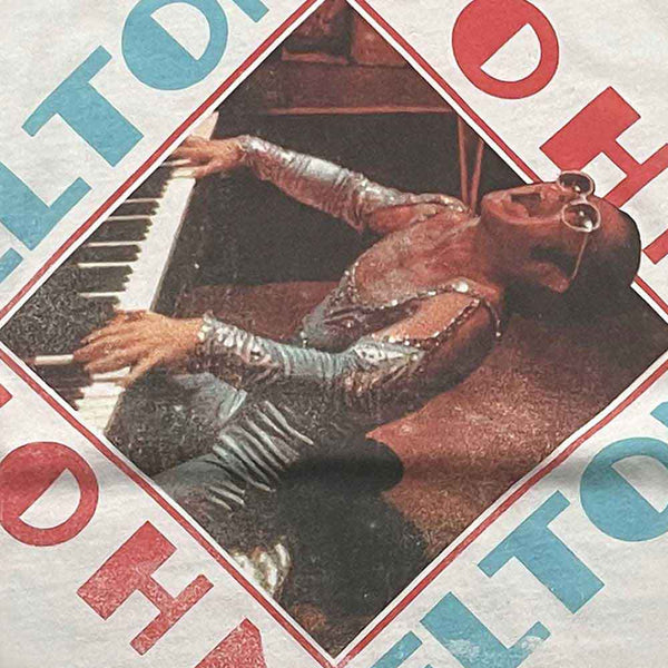 Elton John Unisex Ringer T-Shirt: Piano Diamond