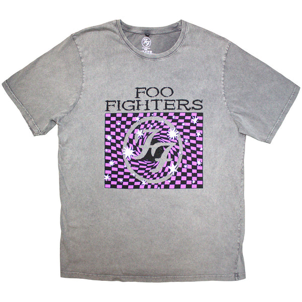 Foo Fighters | Official Band Stone Wash T-Shirt | FF 4 (Grey)
