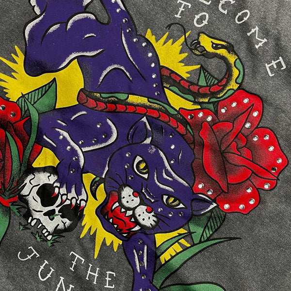 Guns N' Roses | Official Band T-Shirt | Welcome to the Jungle (Diamante)