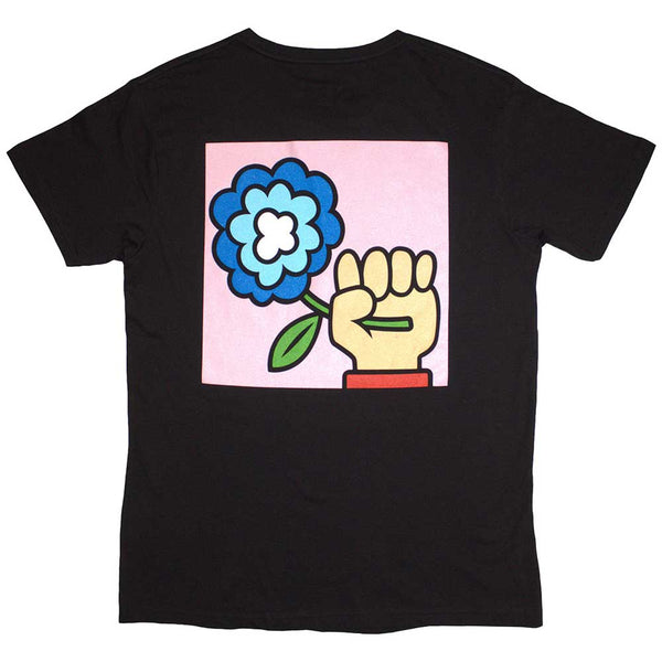 Idles | Official Band T-Shirt | Cartoon Flower (Back Print)