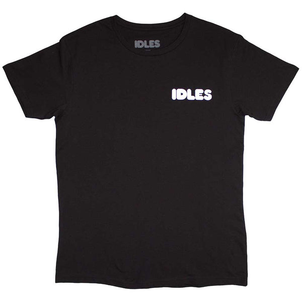 Idles | Official Band T-Shirt | Cartoon Flower (Back Print)