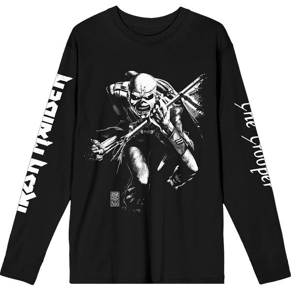 Iron Maiden | Official Band Long Sleeve T-Shirt | 50 Trooper Isolated (Sleeve Print)