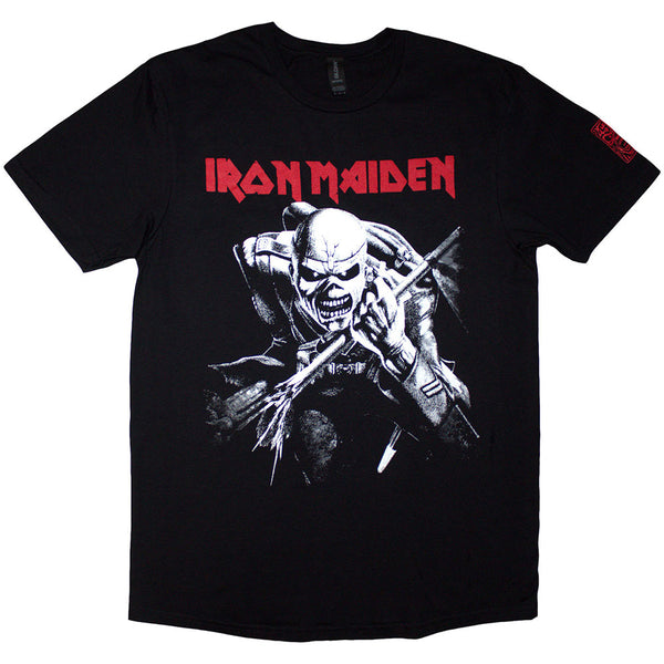 Iron Maiden | Official Band T-Shirt | 50 Trooper Charge White (Sleeve Print)
