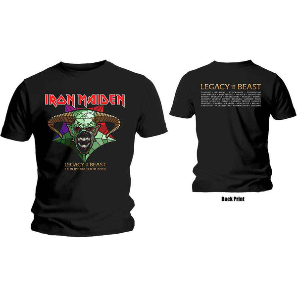 Iron Maiden | Official Band T-Shirt | Legacy of the Beast Tour (Back Print)