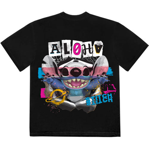 Disney | Official T-Shirt | Stitch Aloha Collage (Back Print)