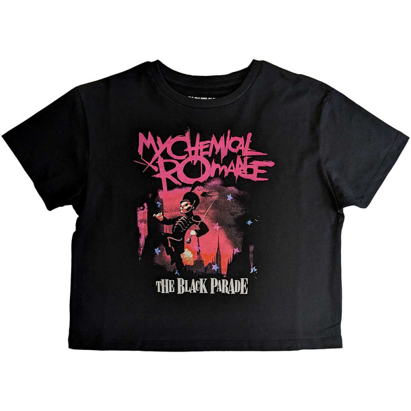 My Chemical Romance March: Ladies black Crop Top