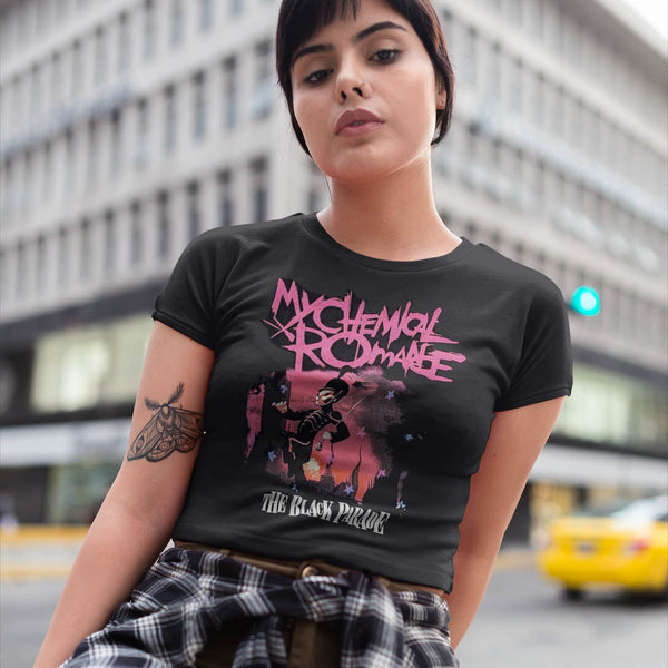 My Chemical Romance March: Ladies black Crop Top