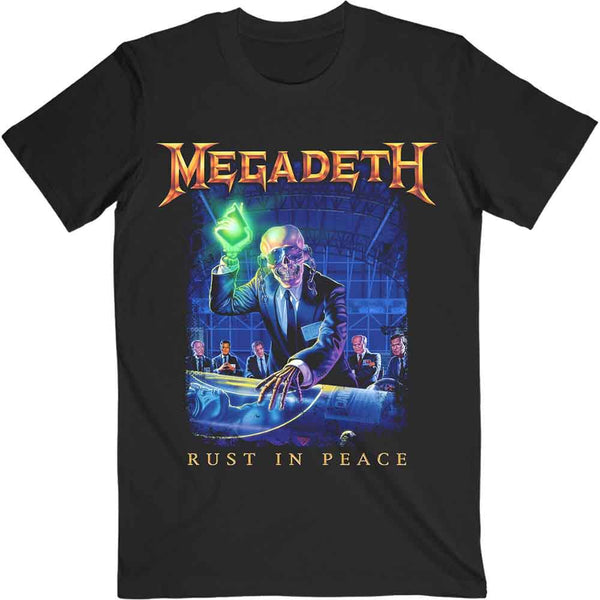 Megadeth | Official Band T-shirt | Rust In Peace Tracklist (Back Print)
