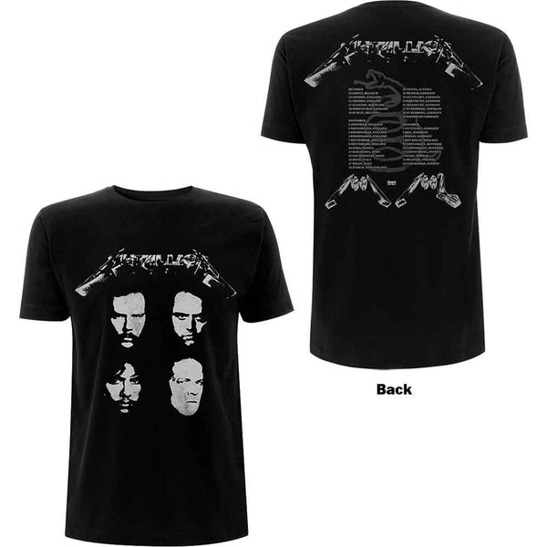 Metallica | Official Band T-Shirt | 4 Faces (Back Print)