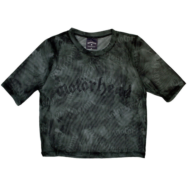 Motorhead | Official Ladies Crop Top | Logo (Mesh)