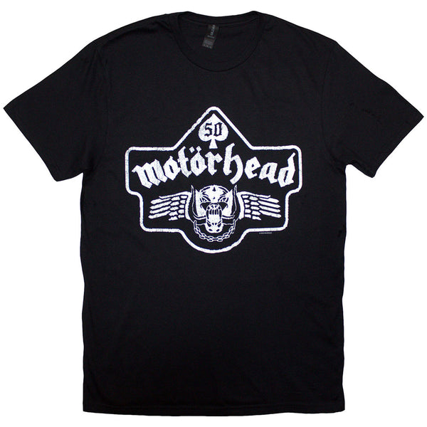 Motorhead | Official Band T-Shirt | 50 Years Ace Wings Emblem