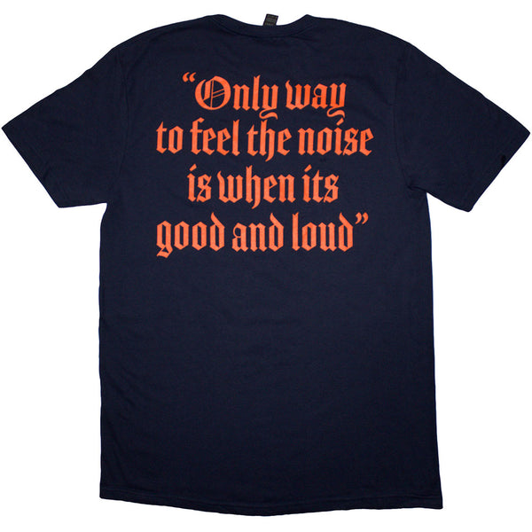 Motorhead | Official Band T-Shirt | Good & Loud (Navy Blue) (Back Print)