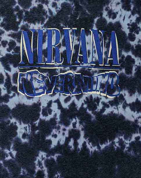 Nirvana | Official Band T-shirt | Nevermind Wavy Logo (Dip-Dye)