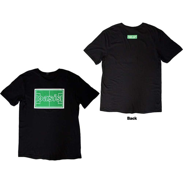Oasis | Official Band T-Shirt | Maine Road Football Pitch (Back Print)