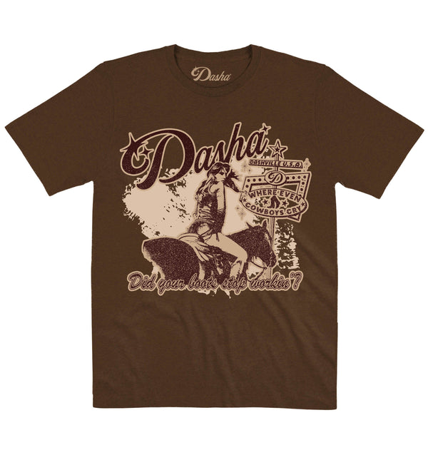 Dasha | Did Your Boots Stop Workin’ - bkg | Official Artist T-shirt